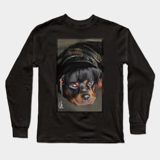 Rottweiler Steampunk Art Long Sleeve T-Shirt